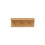 Ferm Living - Place Wall shelf with 3 hooks, L 45 cm, oak