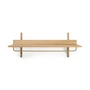 Ferm Living - Sector Wall coat rack, oak / brass