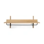 Ferm Living - Sector Wall coat rack, oak / brass black