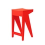 OUT Objekte unserer Tage - Schulz Bar stool H 65 cm, luminous red