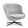 Normann Copenhagen - Hyg Lounge chair with swivel base, aluminum black / gray (Synergy LDS16)