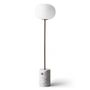 Audo - JWDA floor lamp, white marble / burnished brass