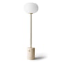 Audo - JWDA floor lamp, travertine / brushed brass