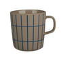 Marimekko - Oiva Tiiliskivi Mug with handle, 400 ml, terra / blue
