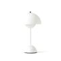 & Tradition - Flowerpot Battery table lamp VP9 with magnetic charging cable, matt, white