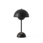 & Tradition - Flowerpot Battery table lamp VP9 with magnetic charging cable, matt, black