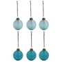 House Doctor - Lolli Christmas tree ball, Ø 6 cm, blue (set of 6)