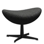 Fritz Hansen - Egg Footstool, PVD black / Vanir Granite brown 373 (anniversary edition 2022)