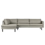 Nuuck - Mette Corner sofa, 282 x 92 cm, recamiere left, light gray