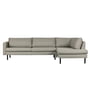 Nuuck - Mette Corner sofa, 282 x 92 cm, recamiere right, light gray