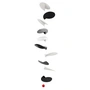 Flensted Mobiles - Turning Leaves Mobile, black / white