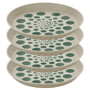 Koziol - Connect Plate, Monstera dots, Ø 20.5 cm, sand (set of 4)