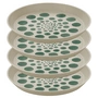 Koziol - Connect Plate, Monstera dots, Ø 20.5 cm, sand (set of 4)