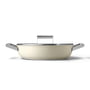 Smeg - 50's Style Braising pan, 2 handles with glass lid, Ø 28 cm, cream