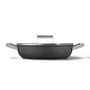 Smeg - 50's Style Braising pan, 2 handles with glass lid, Ø 28 cm, black