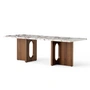 Audo - Androgyne Coffee table 120 x 45 cm, walnut / Calacatta Viola