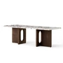 Audo - Androgyne Coffee table 120 x 45 cm, dark oak / Calacatta Viola