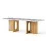Audo - Androgyne Coffee table 120 x 45 cm, natural oak / Calacatta Viola