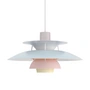 Louis Poulsen - PH 5 pendant light, oyster / blue / pink