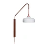Hübsch Interior - Current Wall lamp, red brown / white