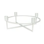 HANA - 4Flames Candlestick, round / white