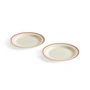 HAY - Sobremesa Plate, Ø 18.5 cm, red (set of 2)