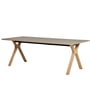 Andersen Furniture - Space Extending table 95 x 220 cm, white pigmented oak / laminate Castoro Ottawa (Fenix 0717)