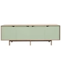 Andersen Furniture - S1 Sideboard, soaped oak / doors ocean gray