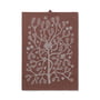 ferm Living - Mistletoe Tea towel, cinnamon