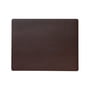 LindDNA - Placemat Square L 35 x 45 cm, Serene red brown