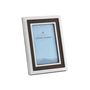 Georg Jensen - Manhattan Picture frame 20 x 16 cm, stainless steel / leather brown