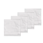 Södahl - Tiles Damask Napkins, white (set of 4)