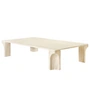 Gubi - Doric Coffee table, 80 x 140 cm, neutral white travertine