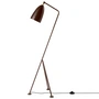 Gubi - Gräshoppa Floor lamp GM1, walnut brown glossy