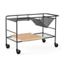 & Tradition - Alima NDS1 serving trolley, matt black/ oak lacquered