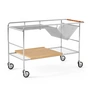 & Tradition - Alima NDS1 serving trolley, chrome / oak lacquered