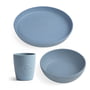 Sebra - MUMS Children's tableware set, powder blue (3 pcs.)