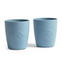 Sebra - MUMS Children's cup, Ø 7 cm, powder blue (set of 2)