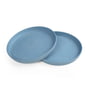 Sebra - MUMS Children's plate, Ø 19 cm, powder blue (set of 2)