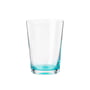 Broste Copenhagen - Hue Drinking glass 30 cl, clear / turquise