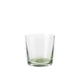 Broste Copenhagen - Hue drinking glass 15 cl, clear / olive green
