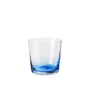 Broste Copenhagen - Hue Drinking glass 15 cl, clear / blue