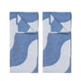 Broste Copenhagen - Tide Tea towel, lavender grey (set of 2)