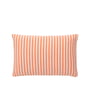 Broste Copenhagen - Evi Pillowcase, 60 x 40 cm, pumpkin orange / white