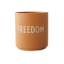 Design Letters - AJ Favourite Porcelain mug, Freedom / orange