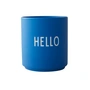 Design Letters - AJ Favourite Porcelain mug, Hello / cobalt blue