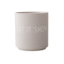 Design Letters - AJ Favourite porcelain mug, Let it snow / gray
