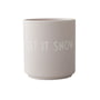 Design Letters - AJ Favourite Porcelain mug, Let it snow / gray