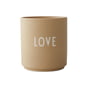 Design Letters - AJ Favourite porcelain mug, Love / beige