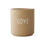 Design Letters - AJ Favourite Porcelain mug, Love / beige
